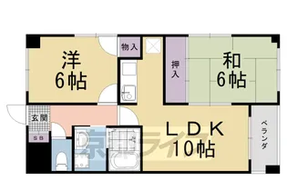 セーブル葛野【303号室】の間取り