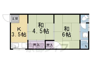 芝野荘【11号室】の間取り