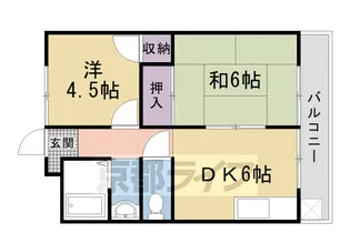 コーポラス モリ【1階】の間取り