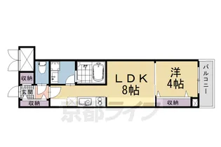 クリスタルガーデン【302号室】の間取り