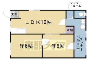 京都府京都市右京区梅津林口町【アパート】の間取り