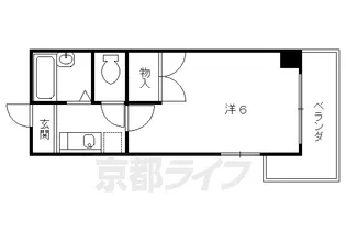 WingTerrace篠原【307号室】の間取り