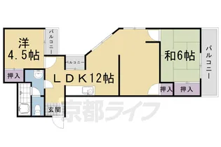 サンコーハイツ【403号室】の間取り