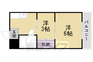 サンハイツ嵯峨野【303号室】の間取り