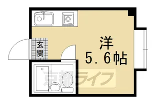 シャピタン六角【403号室】の間取り