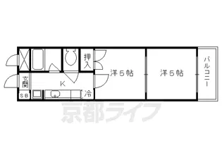 シャトル新御池【302号室】の間取り