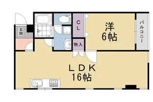 カームネス【302号室】の間取り