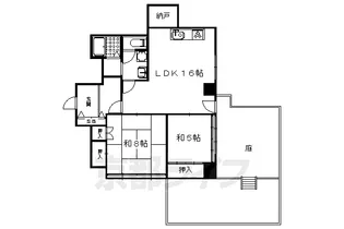 カームネス【102号室】の間取り