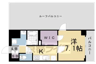 ベラジオ雅び烏丸十条Ⅱ【9階】の間取り