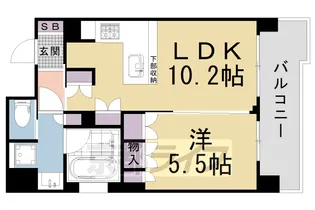 「リーガル京都御所西Ⅲ」【401号室】の間取り