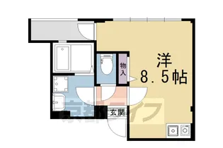 バウハウス御蔭【202号室】の間取り