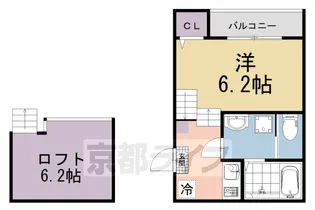ハーモニーテラス稲荷悠苑【1階】の間取り
