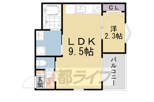 REGALEST山科椥辻【2階】の間取り