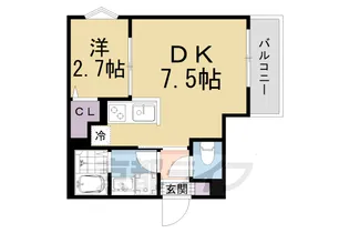 R−SMART椥辻【1階】の間取り