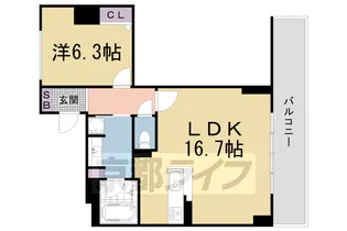 エスリード京都山科セミリア【2階】の間取り