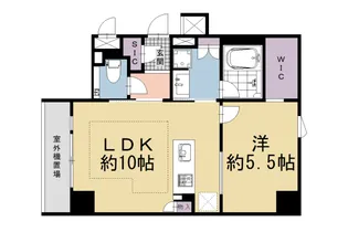 京都府京都市下京区四条通大宮東入立中町【マンション】の間取り