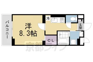 ブルック ブリーズ【105号室】の間取り