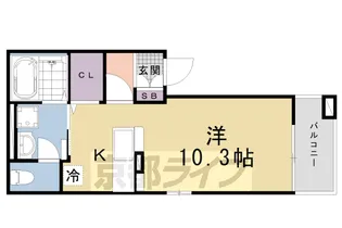 リベルテ祥豊【1階】の間取り