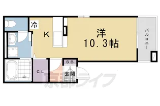 リベルテ祥豊【3階】の間取り