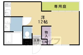 アヴェニール鞍馬口【102号室】の間取り