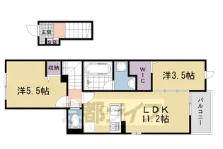 コティ コルミオ【2階】の間取り