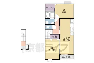 VICTRIA【203号室】の間取り