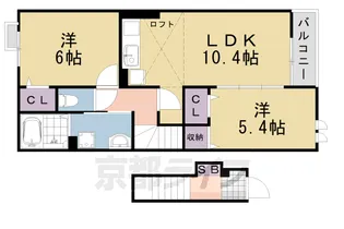 VICTRIA【202号室】の間取り