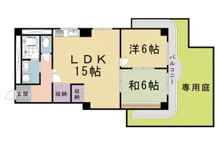 シャリマー西高瀬【1階】の間取り