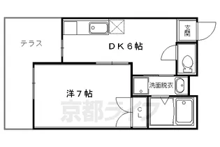 ウエストハイツ【102号室】の間取り