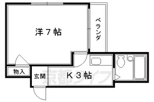 メゾン洛南【5階】の間取り