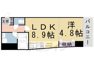 ル・ボーシエル【4階】の間取り