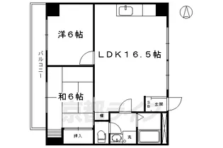 東和ハイツ(本館)【3階】の間取り
