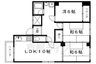 ステーションパレス京都【503号室】の間取り