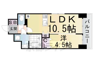 GRAND LAKE COURT 浜大津【1001号室】の間取り