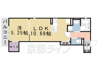 PISO丹波口【3階】の間取り