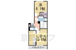 エトワール平安【3階】の間取り
