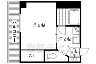 トークインAコート【304号室】の間取り