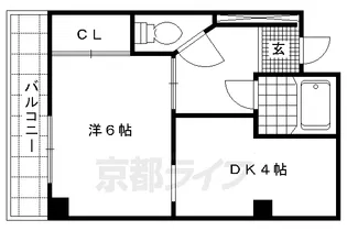 トークインAコート【304号室】の間取り