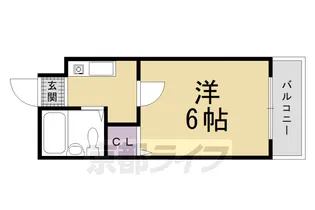 モンテレジデンス京都駅前【105号室】の間取り