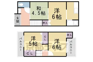 京都府京都市伏見区桃山町丹後【一戸建】の間取り