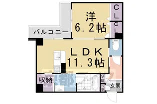 シャーメゾン ふみ【302号室】の間取り