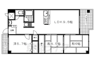 アーネスト西大路【0503号室】の間取り