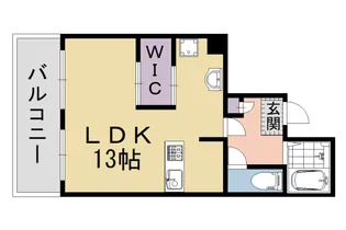 SAMSQUARE四条大宮【4階】の間取り