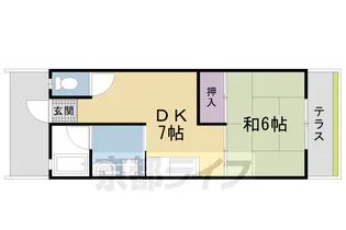 京都府京都市右京区太秦御所ノ内町【一戸建】の間取り