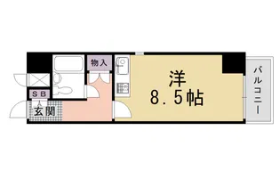 グラン・ドムール五条烏丸【305号室】の間取り