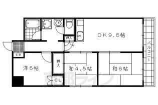 グランドール西大路【701号室】の間取り