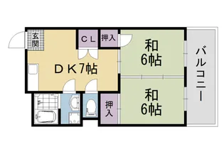シャトー春日【301号室】の間取り