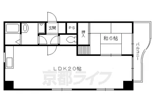 CUBE M&S【402号室】の間取り