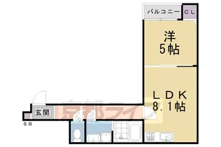 CASA WOOD 東伊達【3階】の間取り