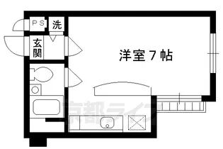 シャトーふく【203号室】の間取り